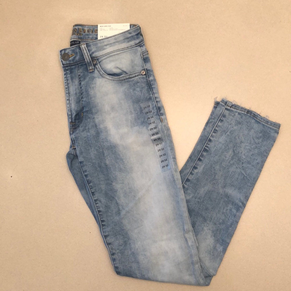 American Eagle NE(X)T Level Flex Acid Wash Denim